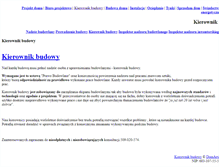 Tablet Screenshot of kierownikbudowy.domartic.pl